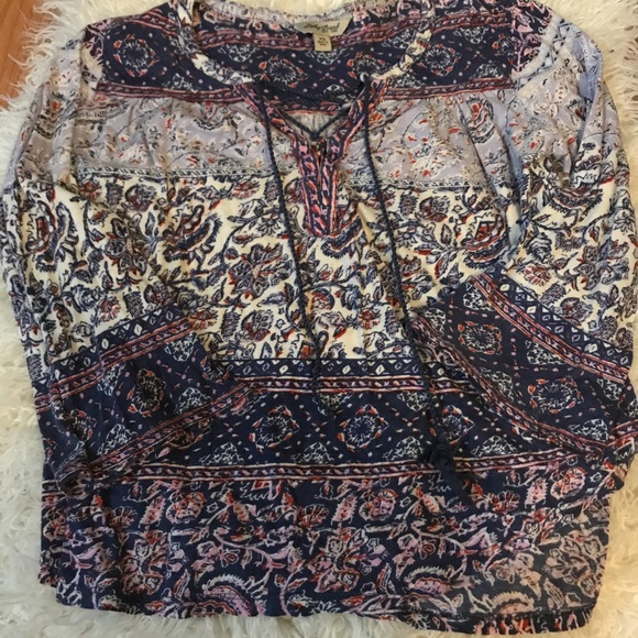 Lucky brand 3/4 shirt size XS - Picture 2 of 4